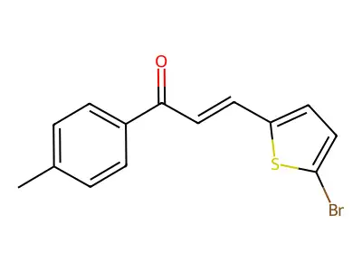 3-(5-Bromothiophen-2-yl)-1-(4-methylphenyl)prop-2-en-1-one structure