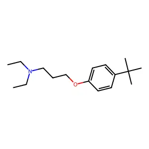3-(4-tert-butylphenoxy)-N,N-diethylpropan-1-amine structure