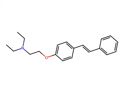 4-(beta-(Diethylamino)ethyl)oxystilbene structure