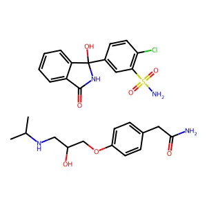 Atenolol; Chlorthalidone structure