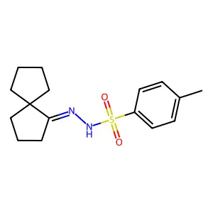 4-Methyl-N'-(spiro[4.4]nonan-1-ylidene)benzene-1-sulfonohydrazide structure