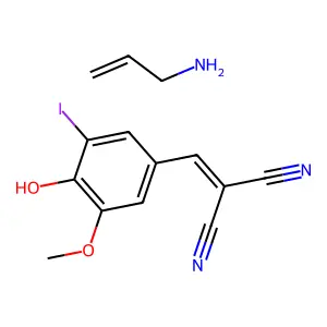 Allylamine, compd. with 4-dicyanovinyl-2-iodo-6-methoxyphenol structure