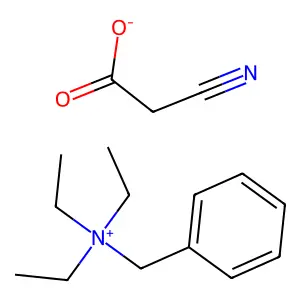 Ammonium, benzyltriethyl-, cyanoacetate structure