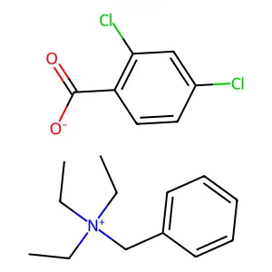 Ammonium, benzyltriethyl-, 2,4-dichlorobenzoate structure