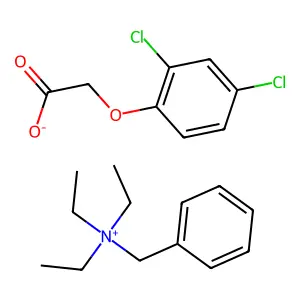 Ammonium, benzyltriethyl-, 2,4-dichlorophenoxyacetate structure