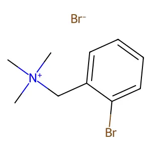 Ammonium, (o-bromobenzyl)trimethyl-, bromide structure