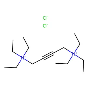 Ammonium, (2-butynylene)bis(triethyl-, dichloride structure