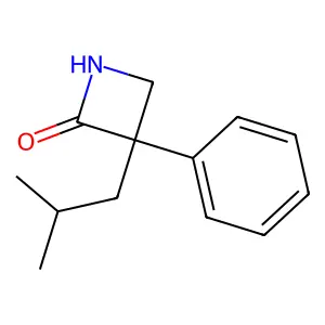 2-Azetidinone, 3-(2-methylpropyl)-3-phenyl- structure