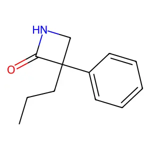 3-Phenyl-3-propyl-3,4-dihydroazet-2-ol structure
