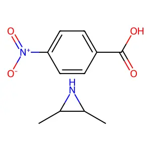 Aziridine, 2,3-dimethyl-compd. with p-nitrobenzoate structure