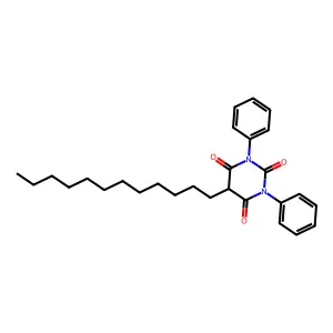 Barbituric acid, 1,3-diphenyl-5-dodecyl- structure