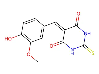 5-Vanillylidene-2-thiobarbituric acid structure