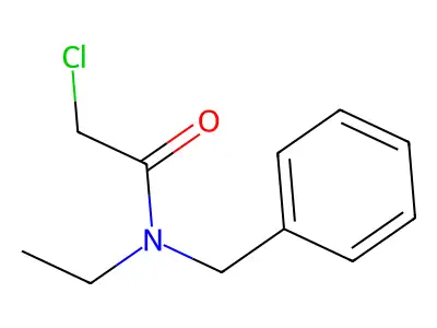 N-benzyl-2-chloro-N-ethylacetamide structure
