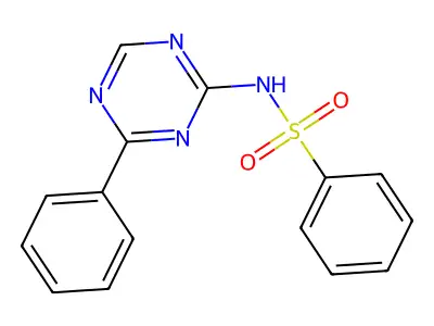Benzenesulfonamide, N-(6-phenyl-s-triazin-2-yl)- structure