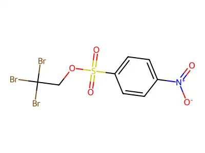 Benzenesulfonic acid, p-nitro-, 2,2,2-tribromoethyl ester structure