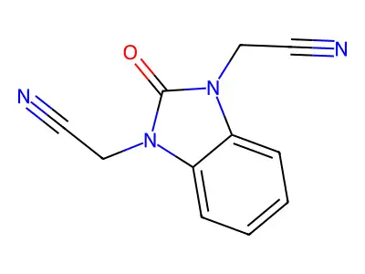 1,3-Benzimidazolinediacetonitrile, 2-oxo- structure