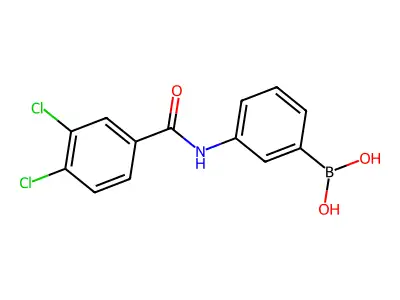 Benzeneboronic acid, m-(3,4-dichlorobenzamido)- structure