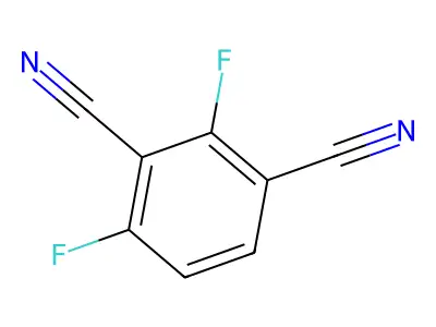 1,3-Benzenedicarbonitrile, 2,4-difluoro- structure