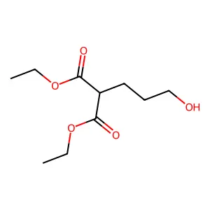 Diethyl 2-(3-hydroxypropyl)propanedioate structure