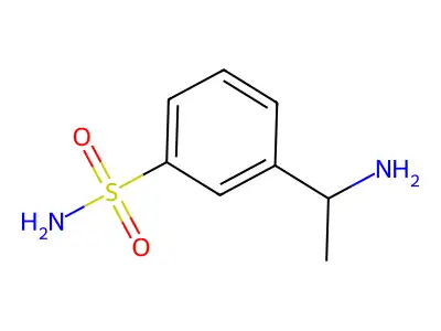 3-(1-Aminoethyl)benzene-1-sulfonamide structure
