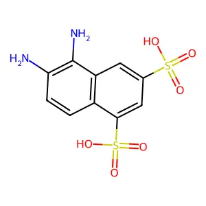 5,6-Diaminonaphthalene-1,3-disulfonic acid structure