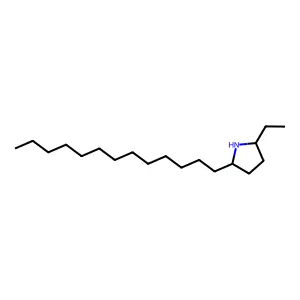 2-Ethyl-5-tridecylpyrrolidine structure