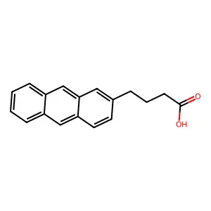 4-(2-蒽基)丁酸 structure