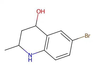 6-Bromo-2-methyl-1,2,3,4-tetrahydroquinolin-4-ol structure