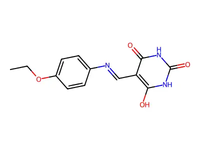 5-{[(4-Ethoxyphenyl)amino]methylidene}-1,3-diazinane-2,4,6-trione structure