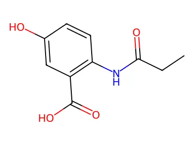 5-Hydroxy-2-(propanoylamino)benzoic acid structure