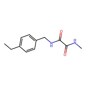 N-(4-ethylbenzyl)-N'-methylethanediamide structure