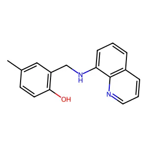 4-Methyl-2-[(quinolin-8-ylamino)methyl]phenol structure