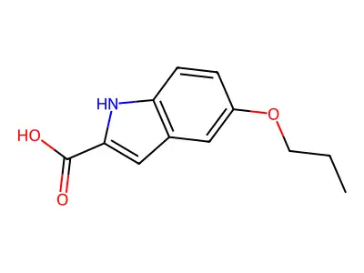 5-propoxy-1H-indole-2-carboxylic acid structure