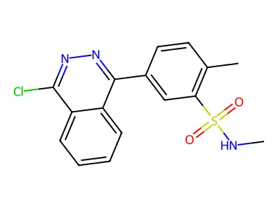 5-(4-chlorophthalazin-1-yl)-N,2-dimethylbenzenesulfonamide structure