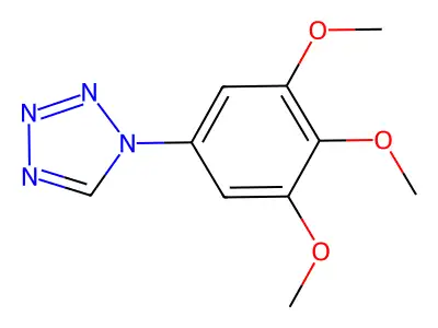 1-(3,4,5-trimethoxyphenyl)-1H-tetrazole structure