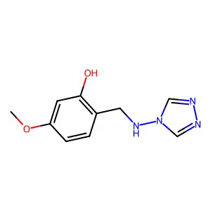 5-Methoxy-2-([1,2,4]triazol-4-ylaminomethyl)-phenol structure