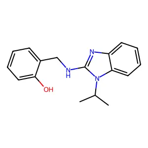 2-[[(1-Propan-2-ylbenzimidazol-2-yl)amino]methyl]phenol structure