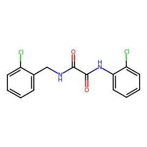 N-(2-chlorobenzyl)-N'-(2-chlorophenyl)ethanediamide structure