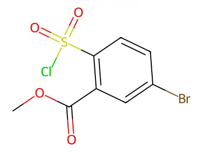 Methyl 5-bromo-2-(chlorosulfonyl)benzoate structure