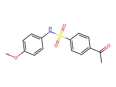 4-acetyl-N-(4-methoxyphenyl)benzenesulfonamide structure