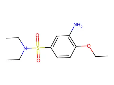 3-amino-4-ethoxy-N,N-diethylbenzene-1-sulfonamide structure
