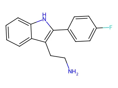 2-(4-Fluorophenyl)-1H-indole-3-ethanamine structure