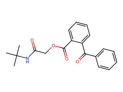 [2-(Tert-butylamino)-2-oxoethyl] 2-benzoylbenzoate structure