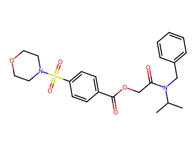 [2-[Benzyl(propan-2-yl)amino]-2-oxoethyl] 4-morpholin-4-ylsulfonylbenzoate structure