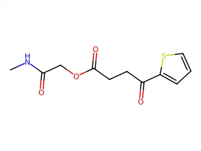 [2-(Methylamino)-2-oxoethyl] 4-oxo-4-thiophen-2-ylbutanoate structure