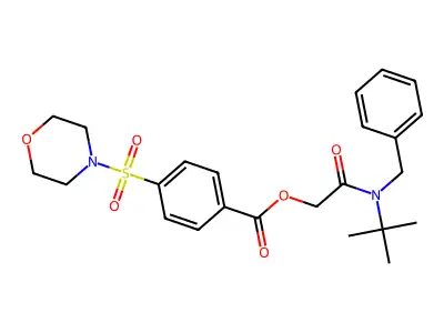 [2-[Benzyl(tert-butyl)amino]-2-oxoethyl] 4-morpholin-4-ylsulfonylbenzoate structure