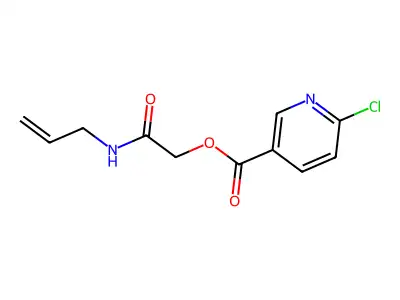 [(Prop-2-en-1-yl)carbamoyl]methyl 6-chloropyridine-3-carboxylate structure