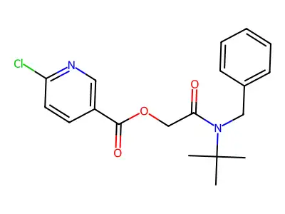 [Benzyl(tert-butyl)carbamoyl]methyl 6-chloropyridine-3-carboxylate structure