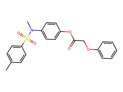 [4-[Methyl-(4-methylphenyl)sulfonylamino]phenyl] 2-phenoxyacetate structure