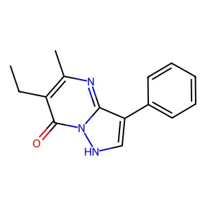 6-Ethyl-5-methyl-3-phenyl-4H-pyrazolo[1,5-a]pyrimidin-7-one structure